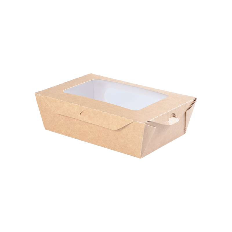 Dobleng Poly-Coated Paperboard Isang-Beses na Takeaway Paper Bowl