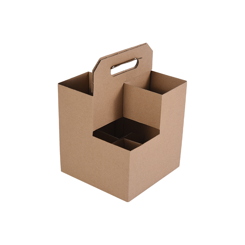 Kraft Cup Drink Carrier na may Mga Handle