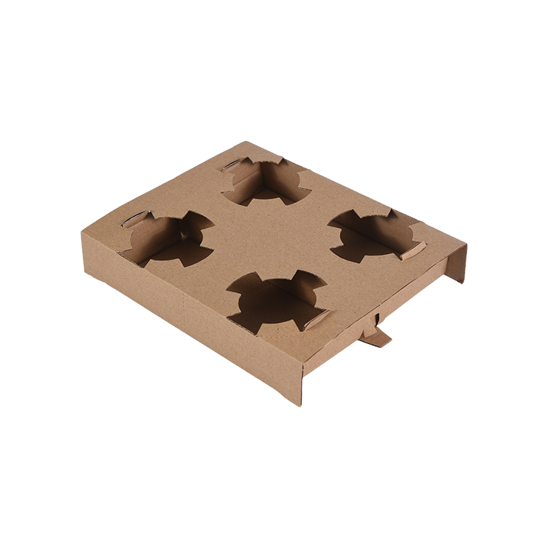4 na Cup Tray Holder para sa Maiinit at Malamig na Inumin – Natitiklop, Matibay, at Cup Carrier para sa Takeaway, Mga Festival, Mga Coffee Shop at Mga Kaganapan