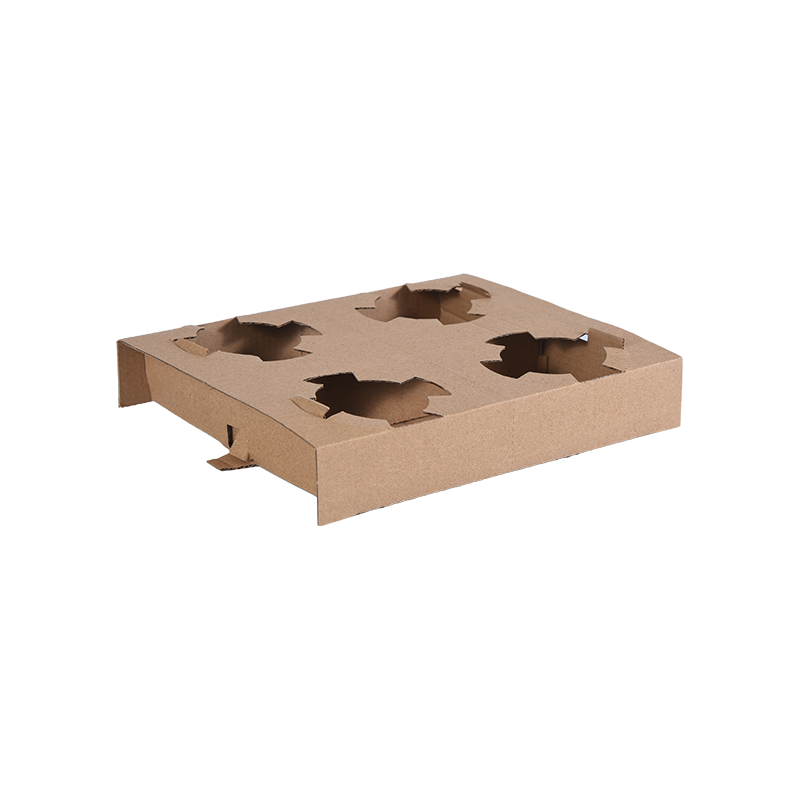 4 na Cup Tray Holder para sa Maiinit at Malamig na Inumin – Natitiklop, Matibay, at Cup Carrier para sa Takeaway, Mga Festival, Mga Coffee Shop at Mga Kaganapan