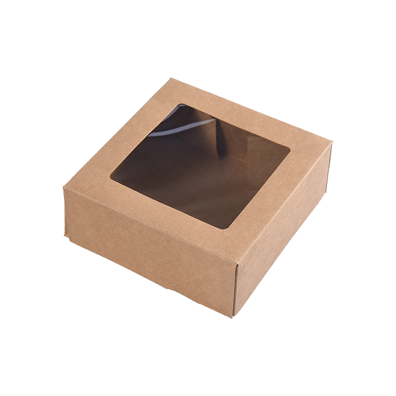Brown Kraft Small Cake Boxes para sa Cake Portions - Cookie/Brownie Bakery Boxes - Cardboard Cake Packaging Boxes para sa Treat/Regalo