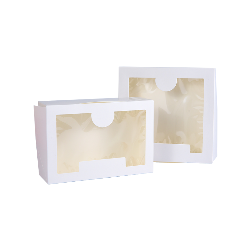 Mga White Pie Box na may Window Cookie /Donut Bakery Box