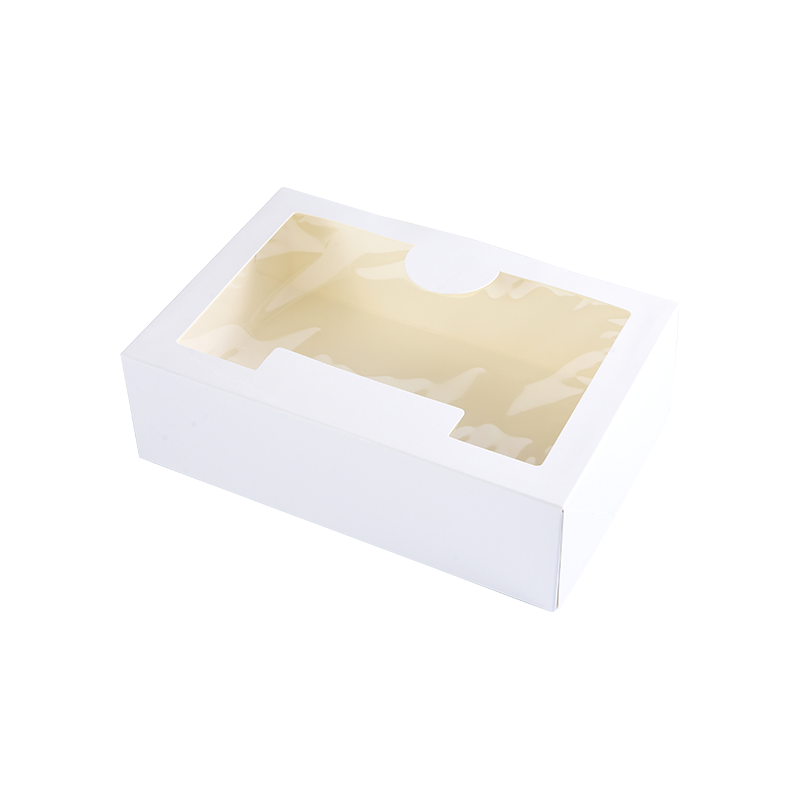 Mga White Pie Box na may Window Cookie /Donut Bakery Box