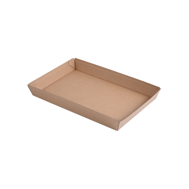 Mga Disposable Rectangular Corrugated Paper Food Tray